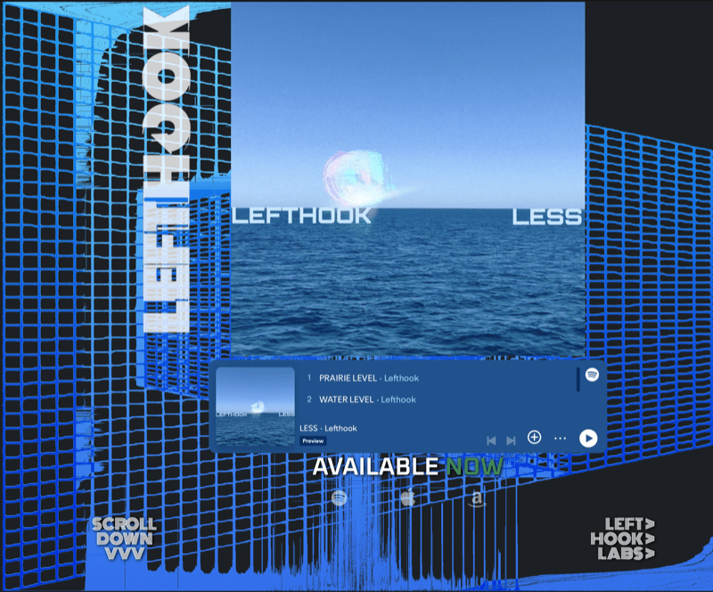 Lefthook Music site preview